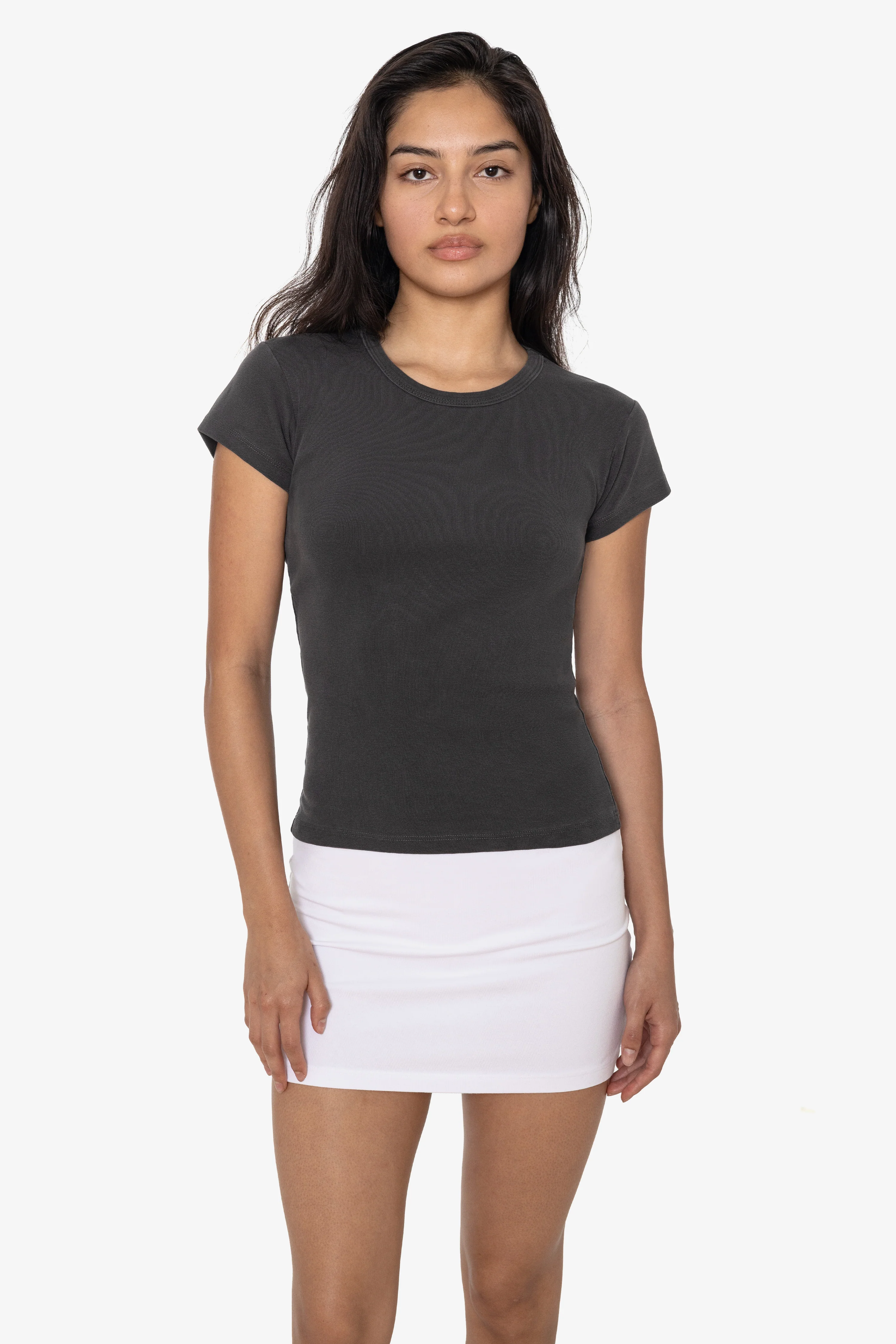 43021GD - Garment Dye Cap Sleeve Baby Rib T-Shirt - Image 5