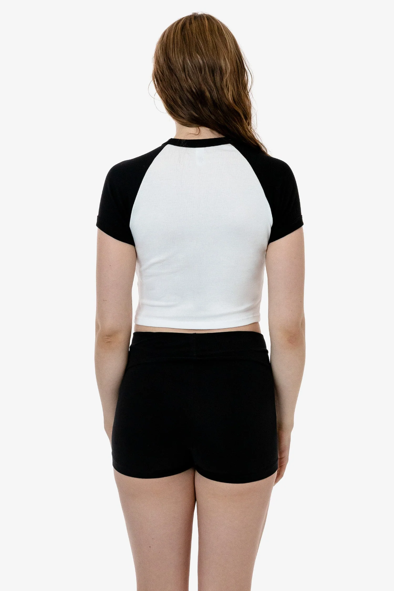 43077 - Baby Rib Short Sleeve Cropped Raglan - Image 23