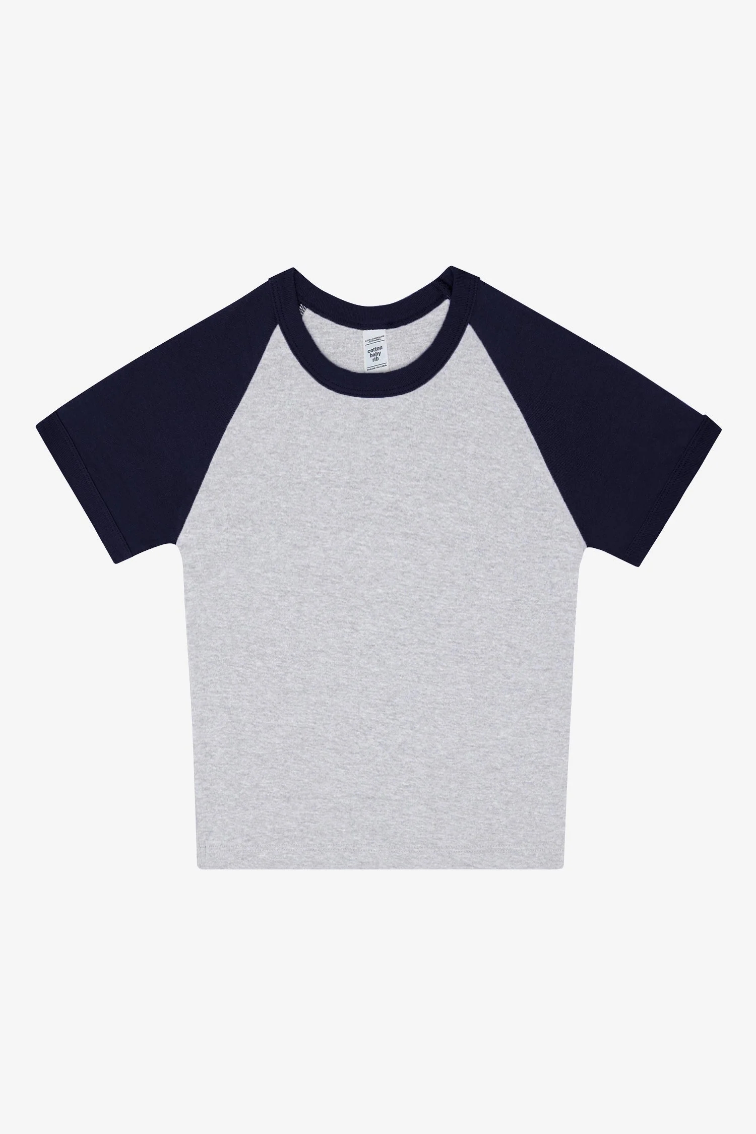 43077 - Baby Rib Short Sleeve Cropped Raglan - Image 26