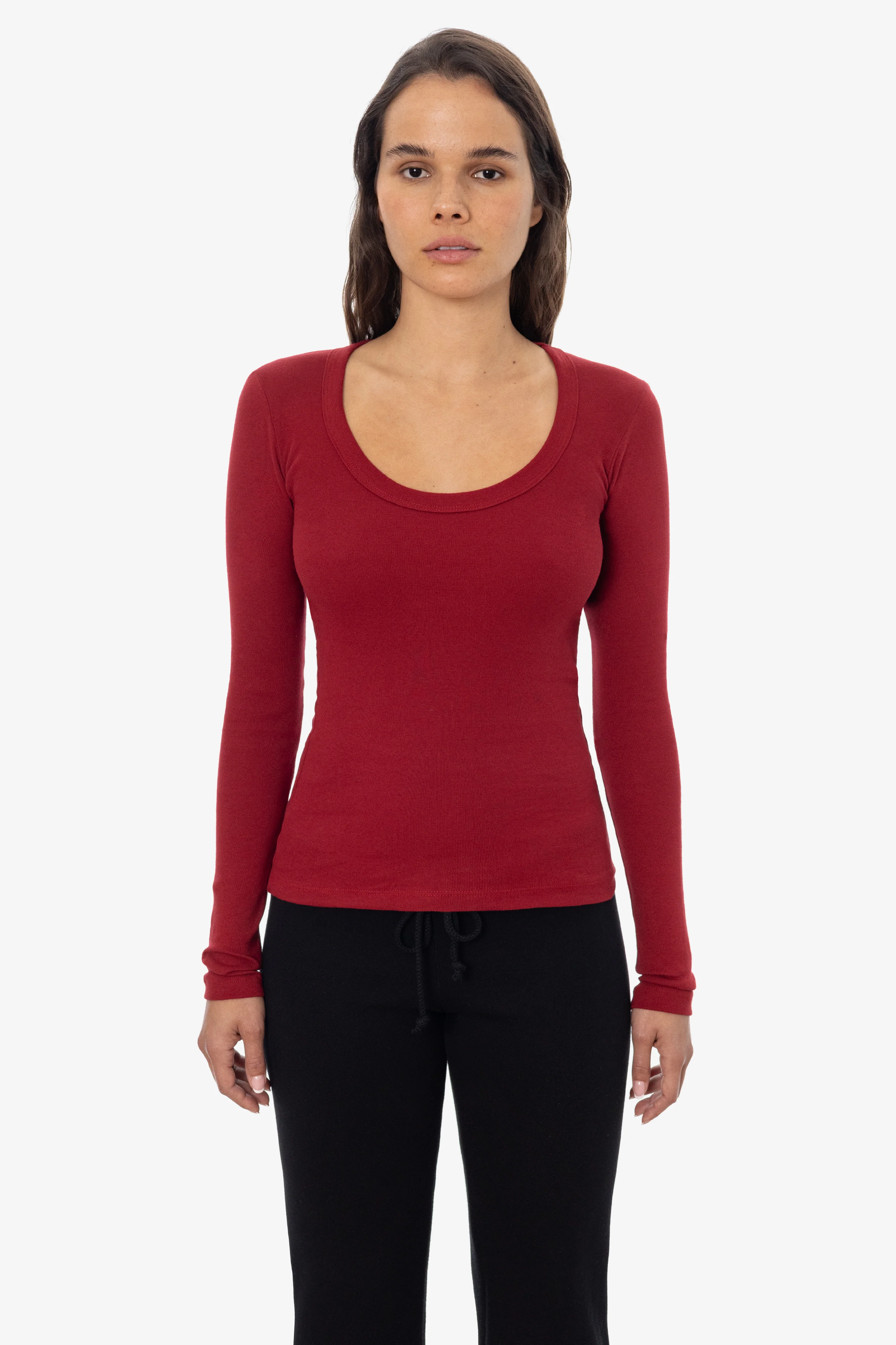 43082 - Baby Rib L/S Scoopneck Tee - Image 6
