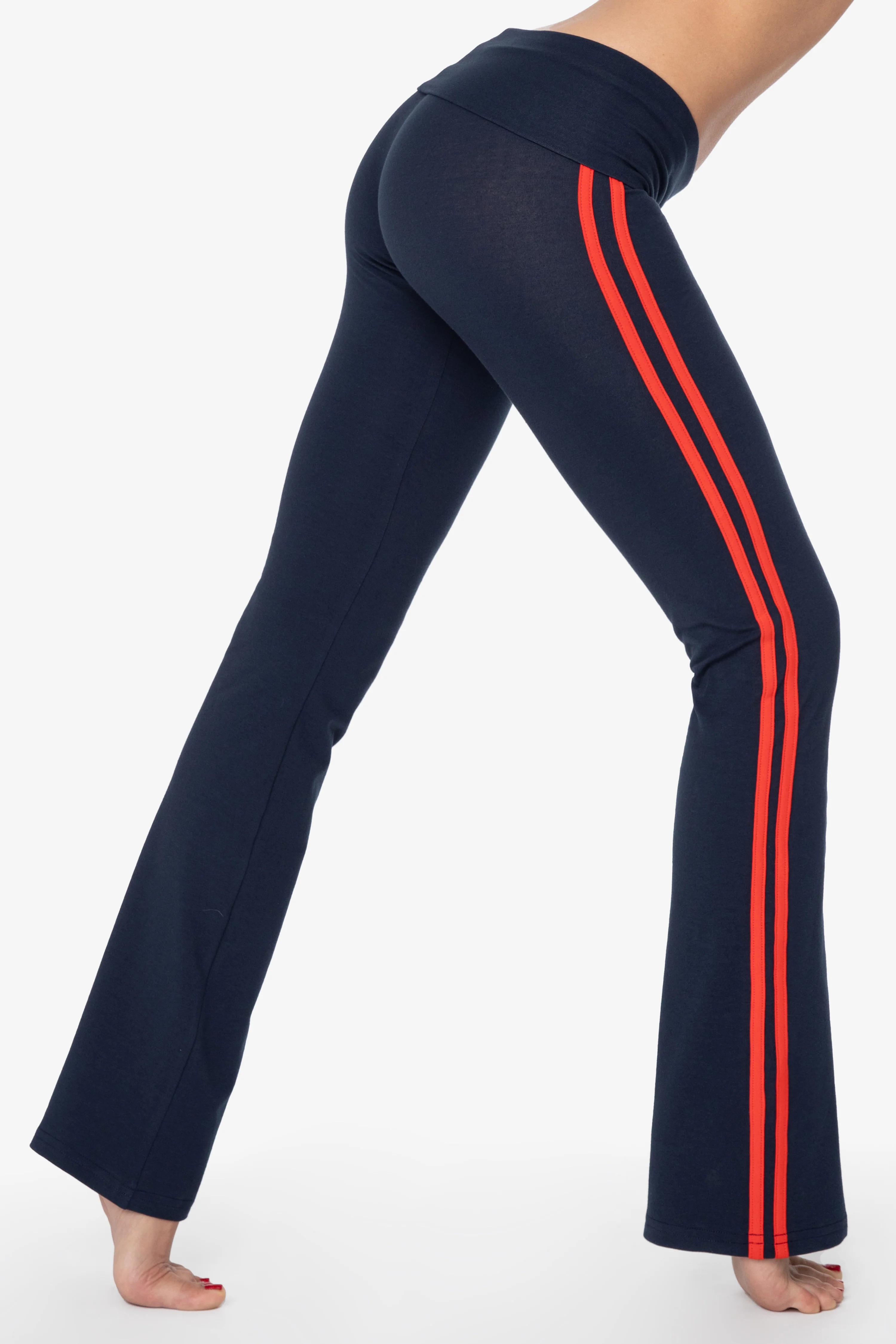83530 - Cotton Spandex Athletic Stripe Yoga Legging