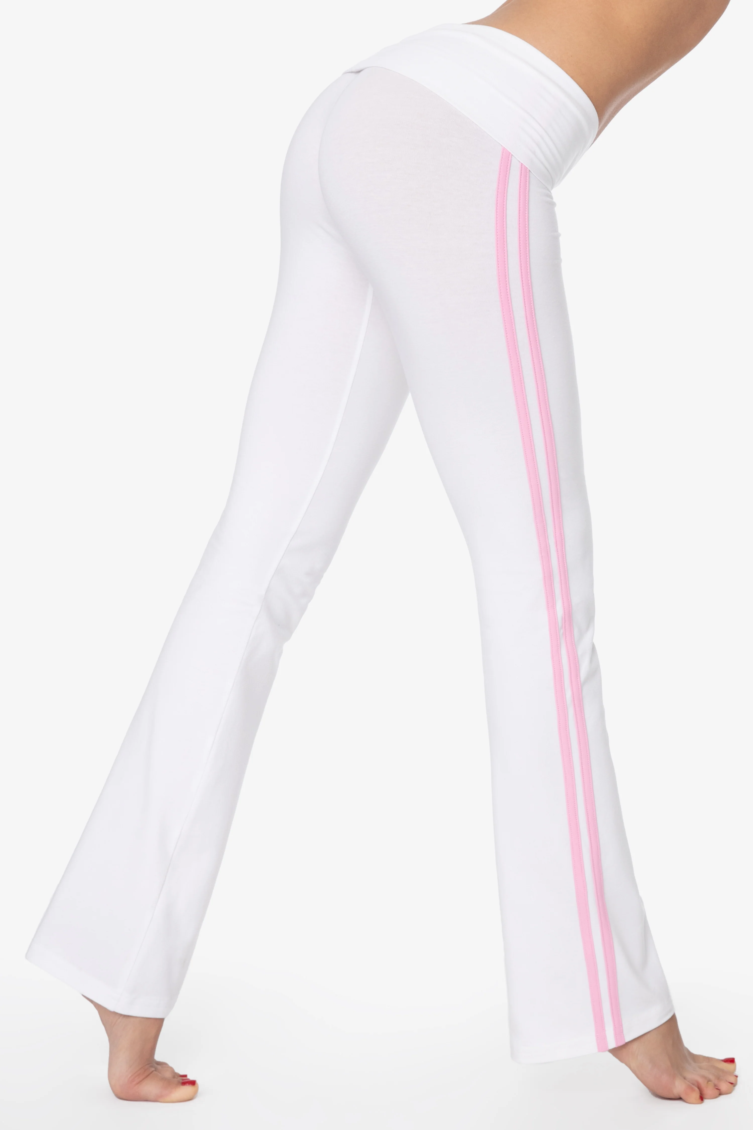 83530 - Cotton Spandex Athletic Stripe Yoga Legging - Image 2