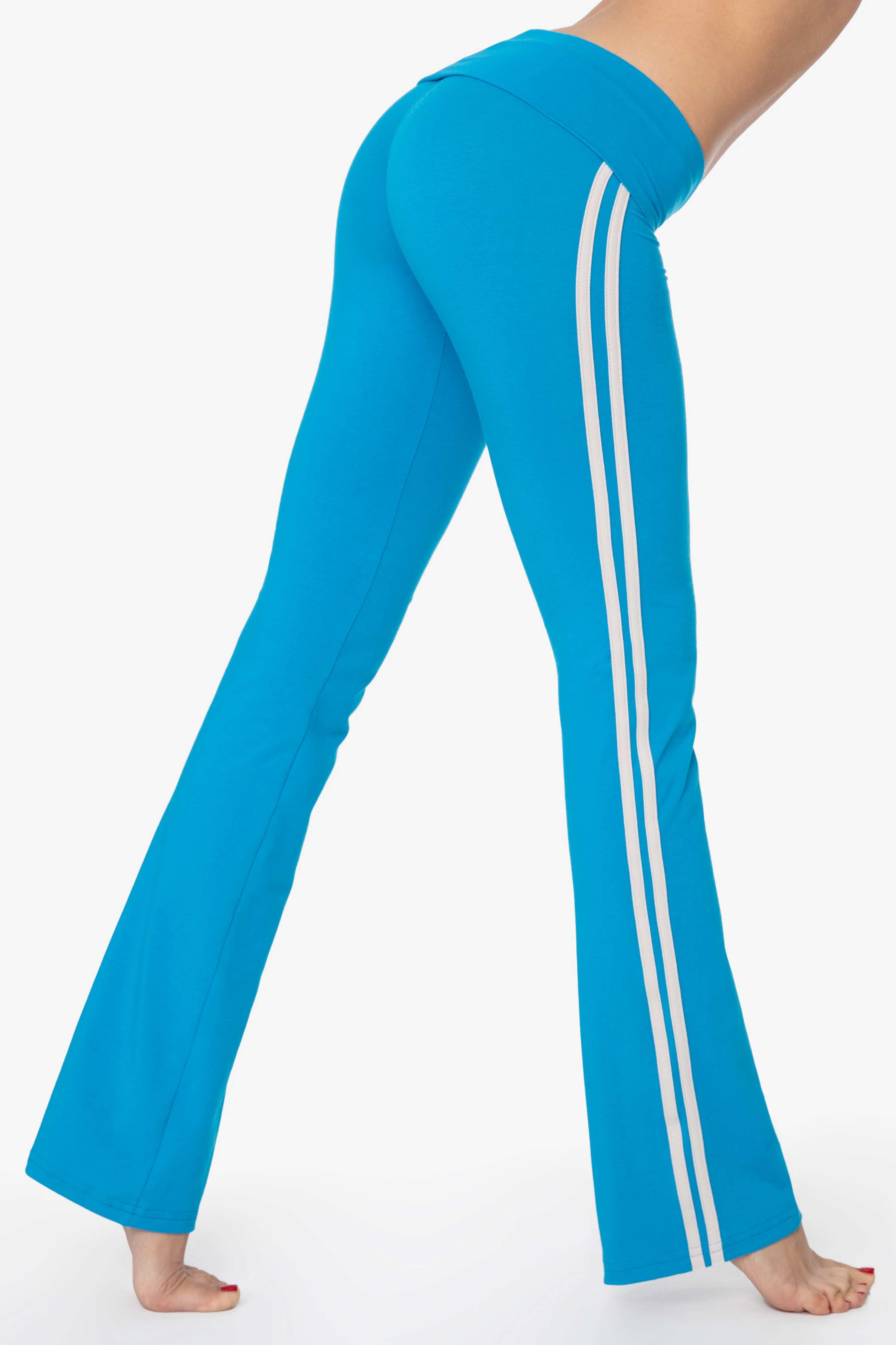 83530 - Cotton Spandex Athletic Stripe Yoga Legging - Image 3