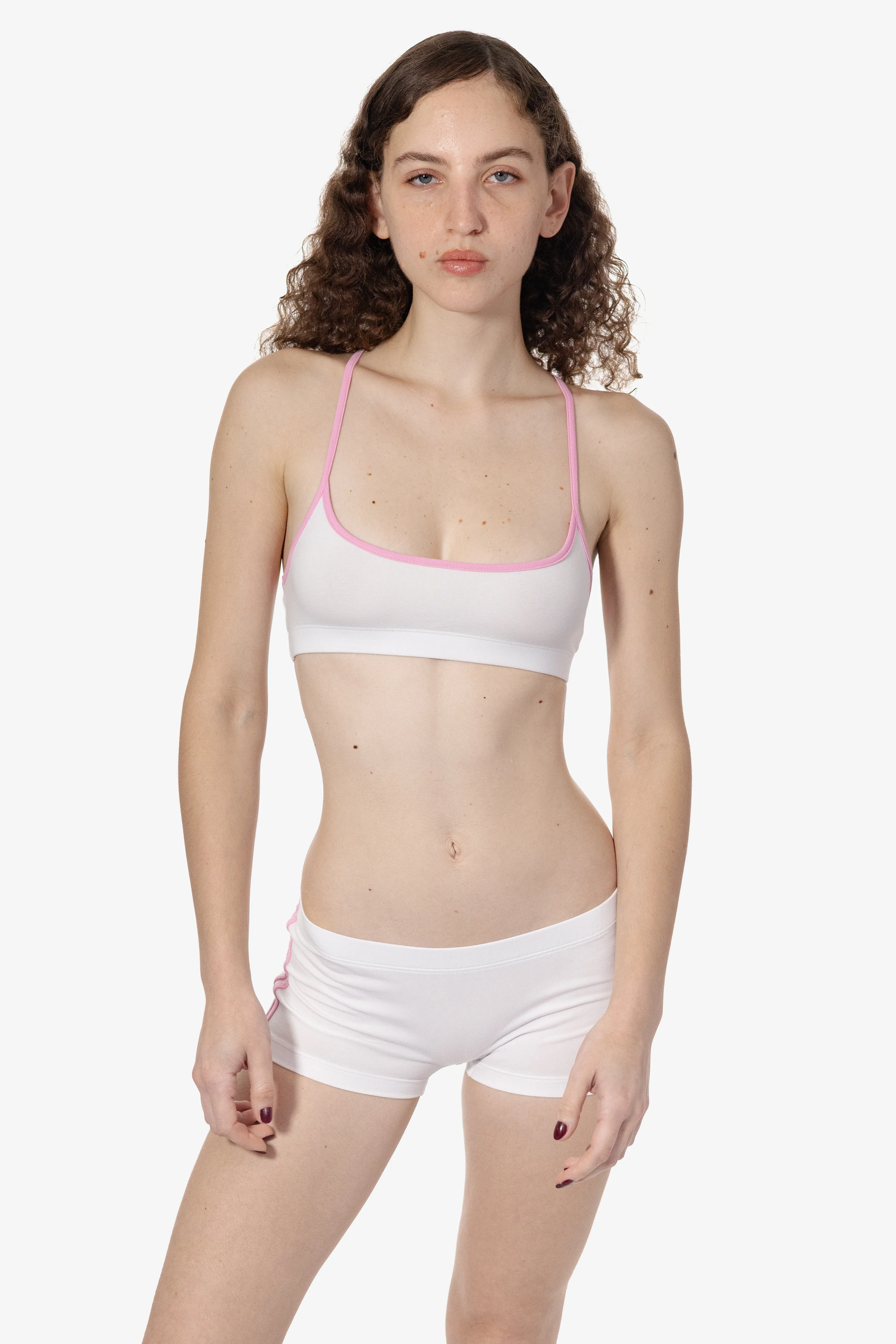 83533 - Cotton Spandex Athletic Stripe Mini Short - Image 9