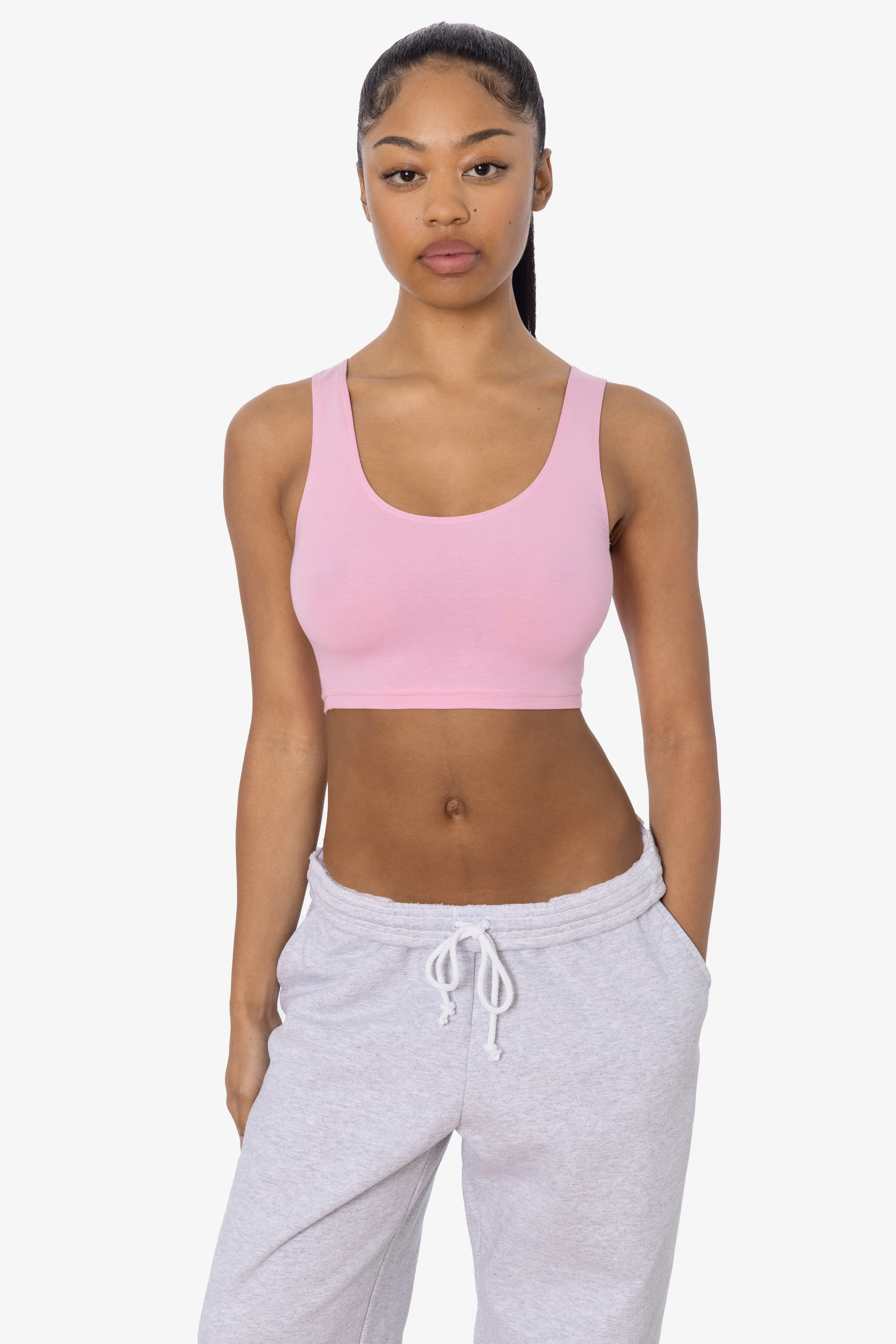 8383 - Cotton Spandex Tank Crop Top - Image 20