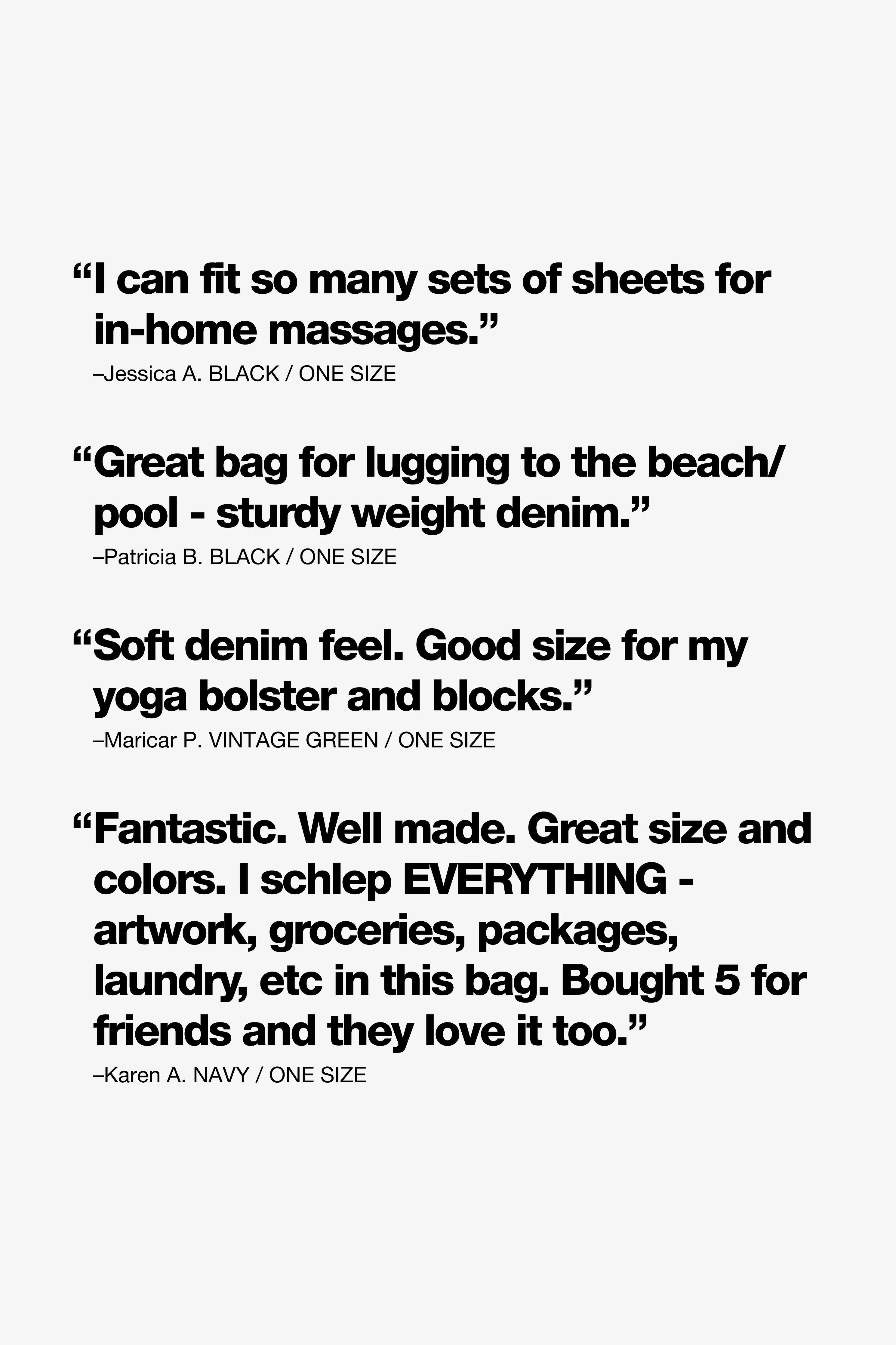 BD12 - Bull Denim Oversized Bag - Image 21