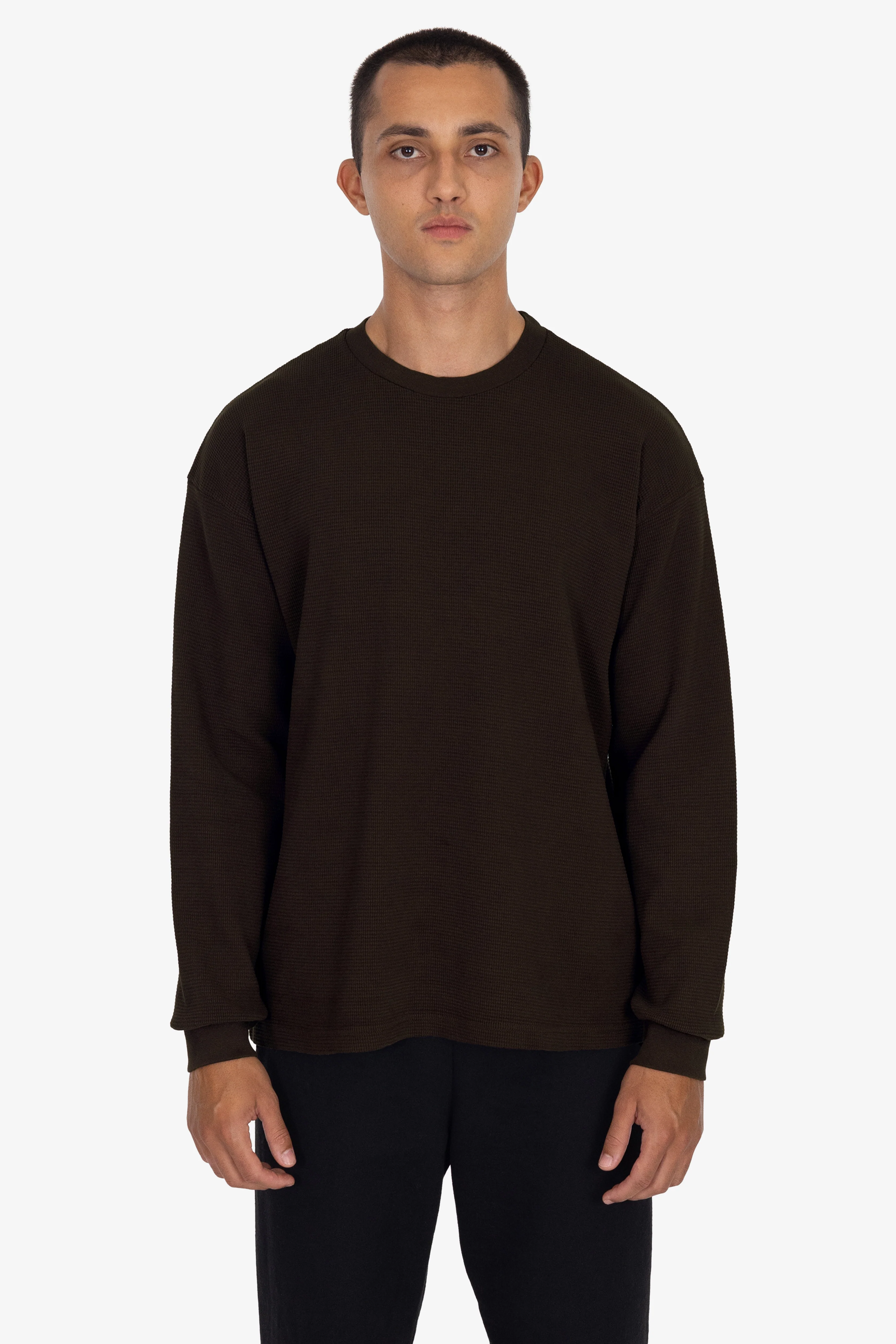 TX407GD Mix - Long Sleeve Heavy Thermal Crew Neck - Image 10