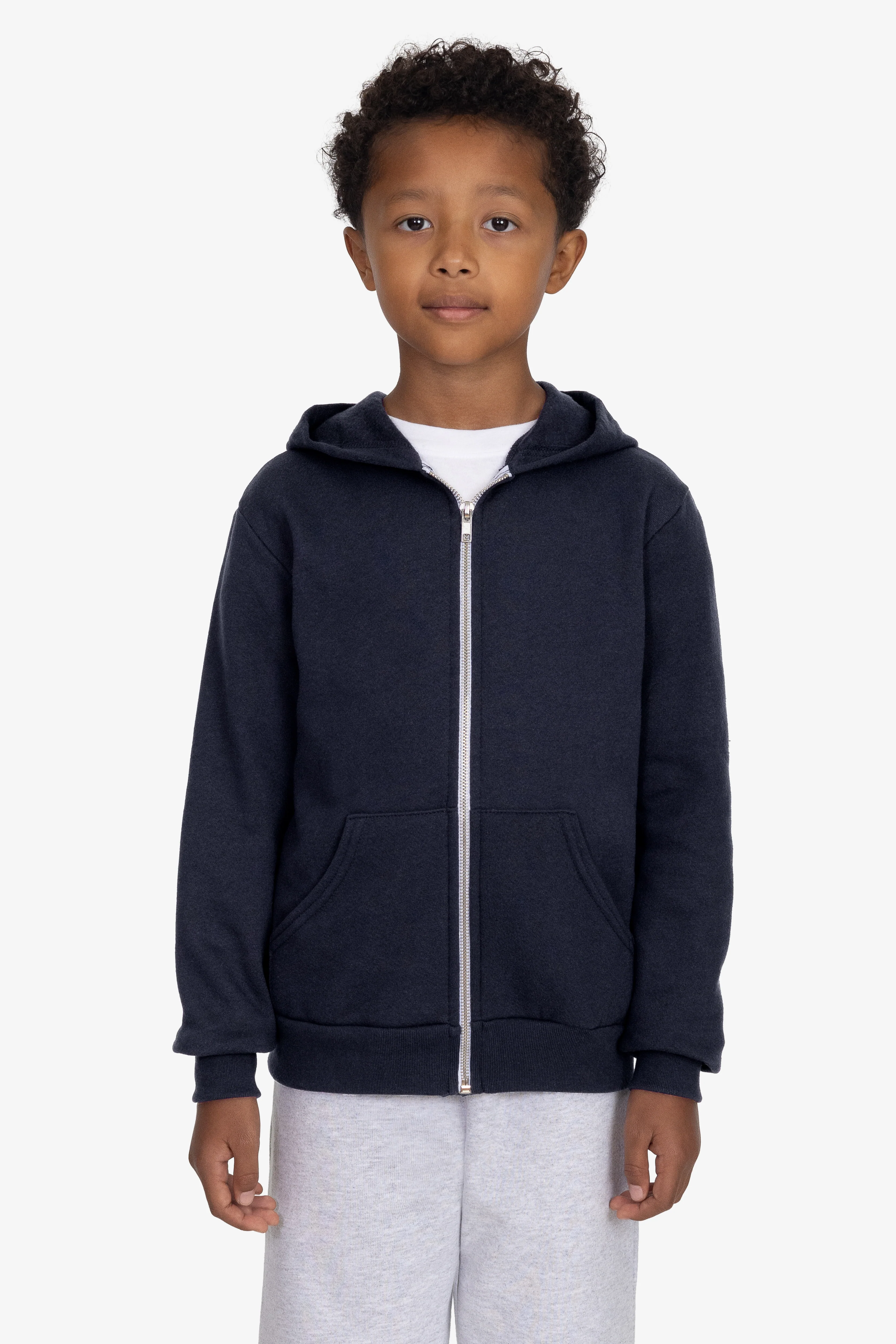 F2097 - Kids Poly Cotton Zip Hoodie - Image 2