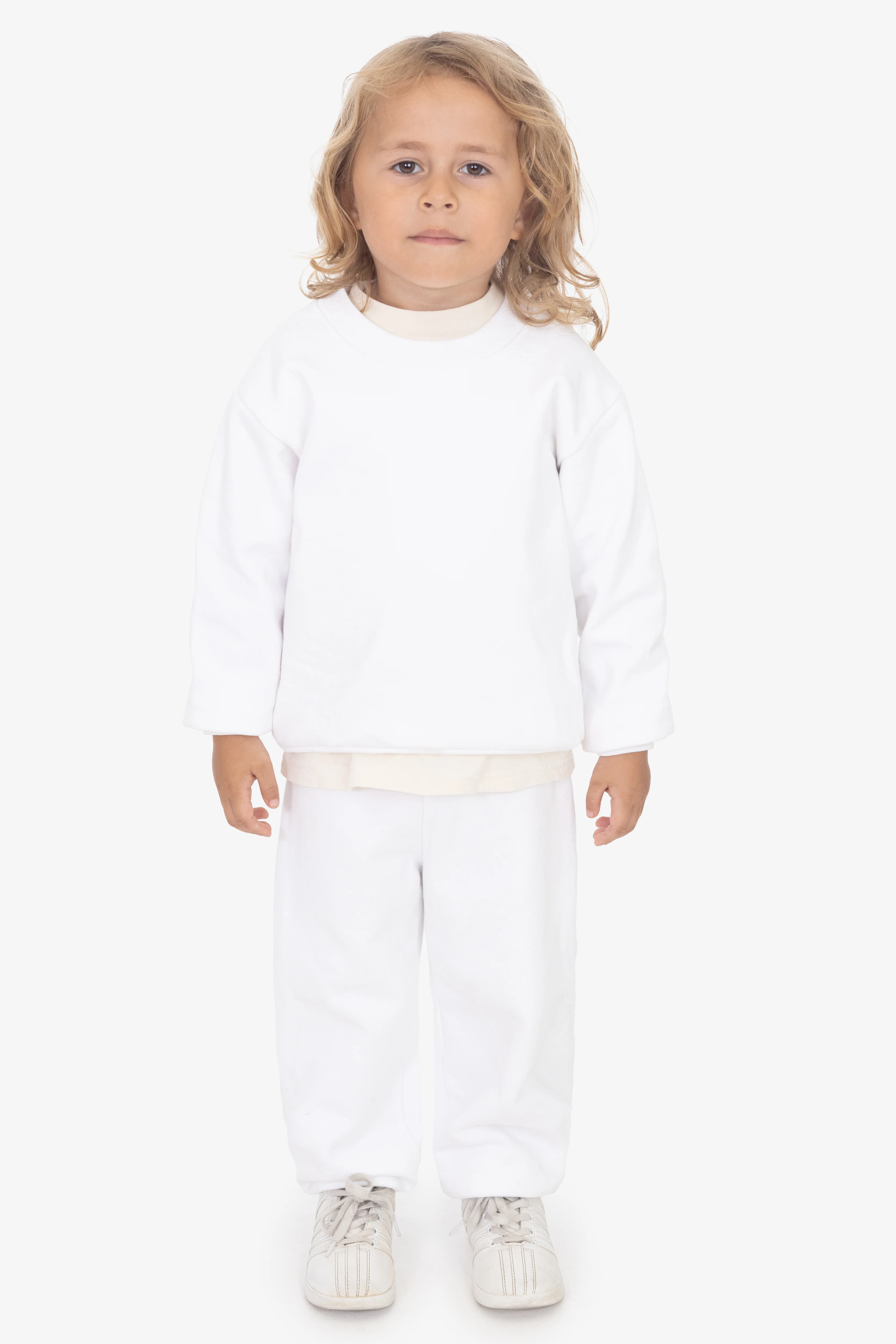HF-107 - Kids Heavy Fleece Crewneck Sweatshirt - Image 6