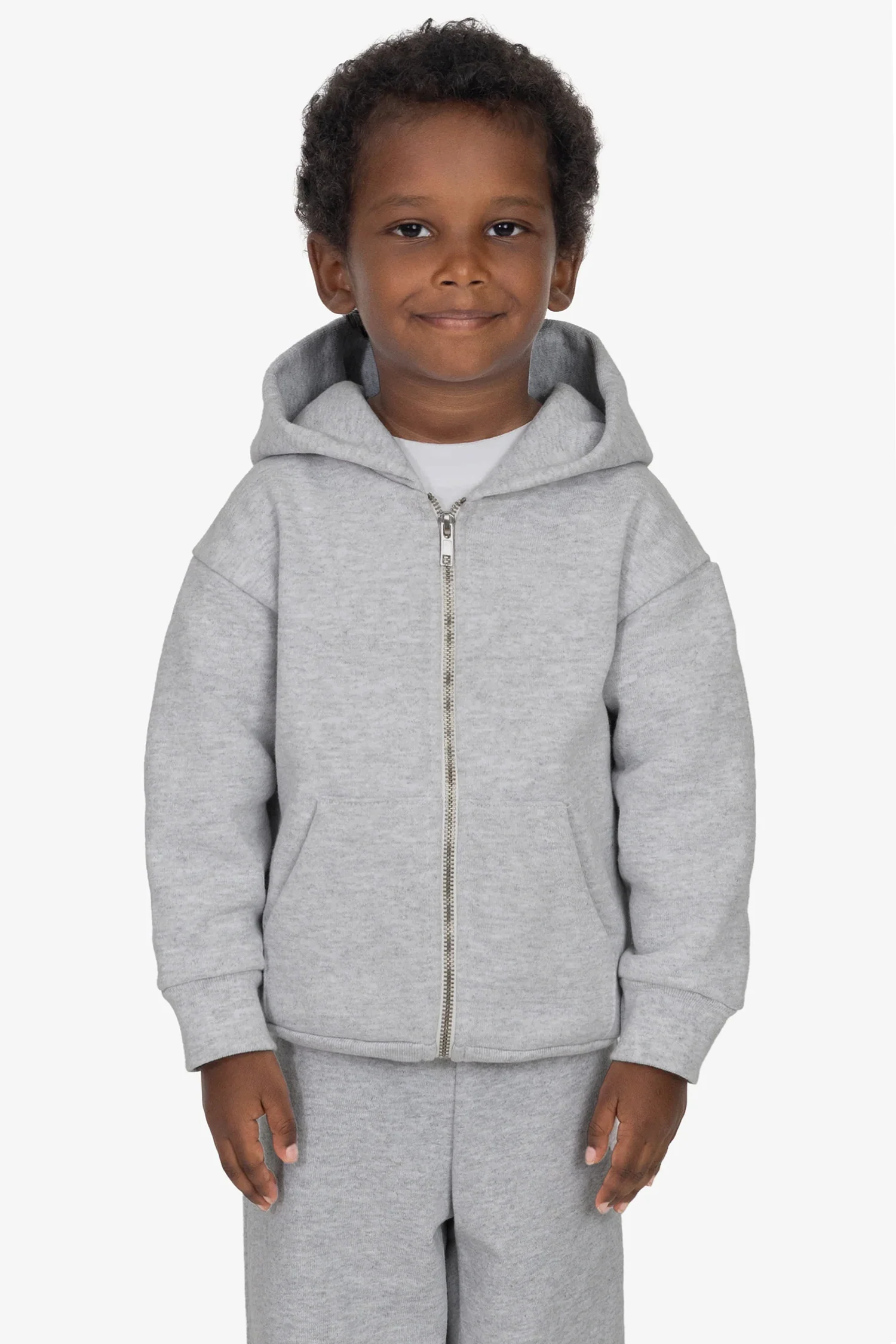HF-110 - Kids 14oz Heavy Fleece Zip-Up Hoodie - Image 2