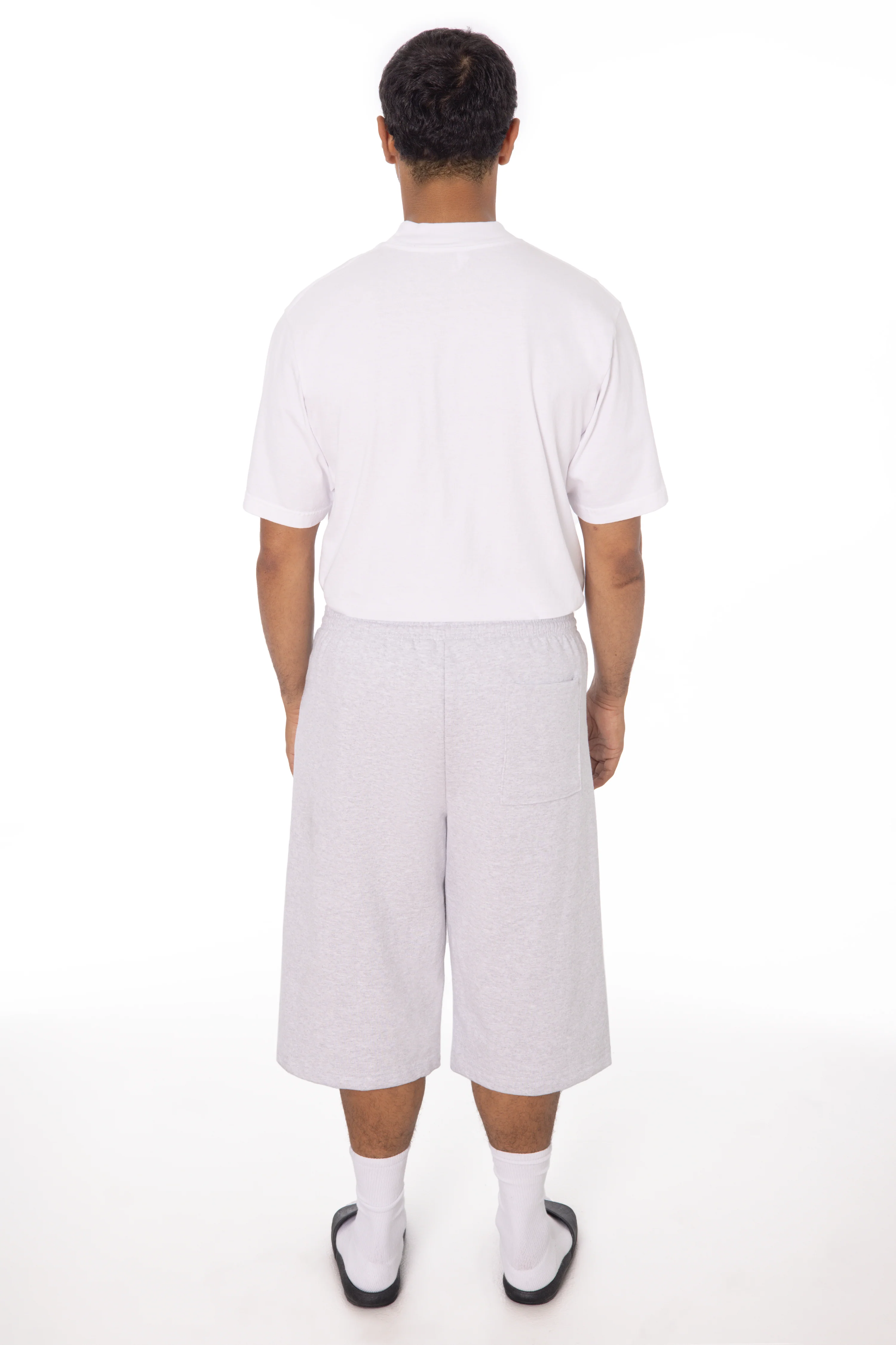 HF-442 - Heavy Fleece Extra Wide Sweat Shorts - Image 6