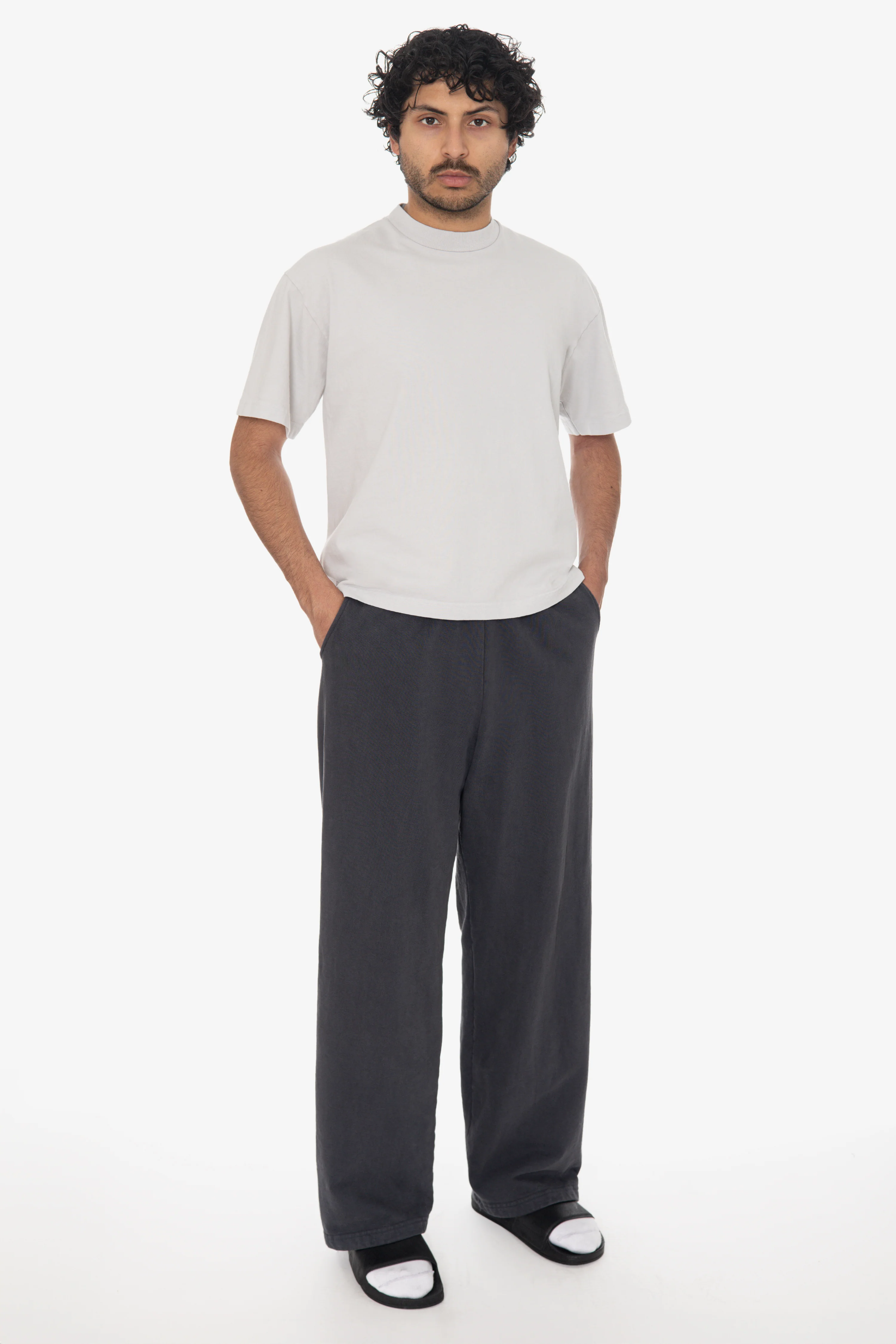 HF05 - Heavy Fleece Wide Leg Sweatpants (Garment Dye)
