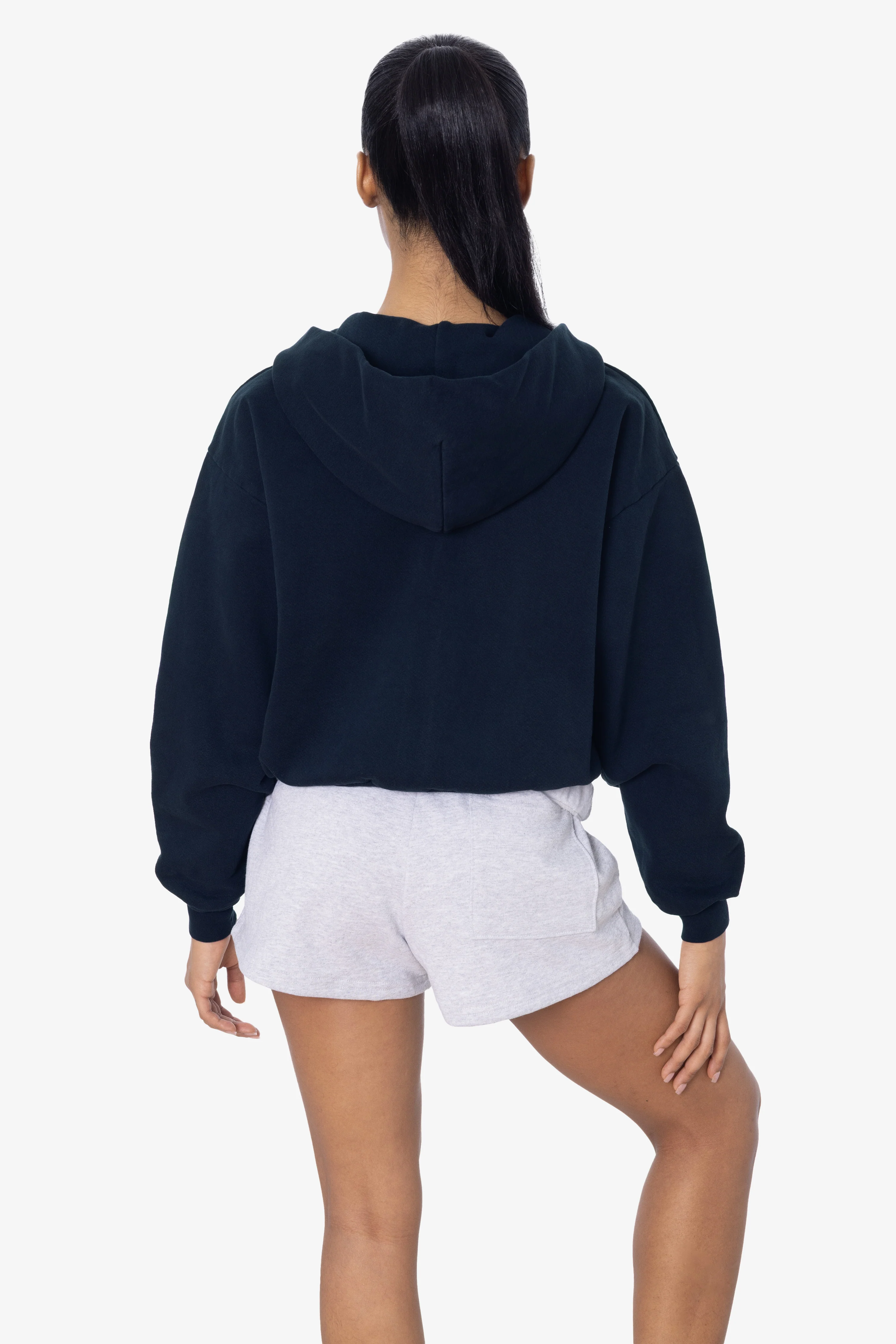 HF16 - Heavy Fleece Cropped Zip-Up Hoodie (Garment Dye) - Image 36