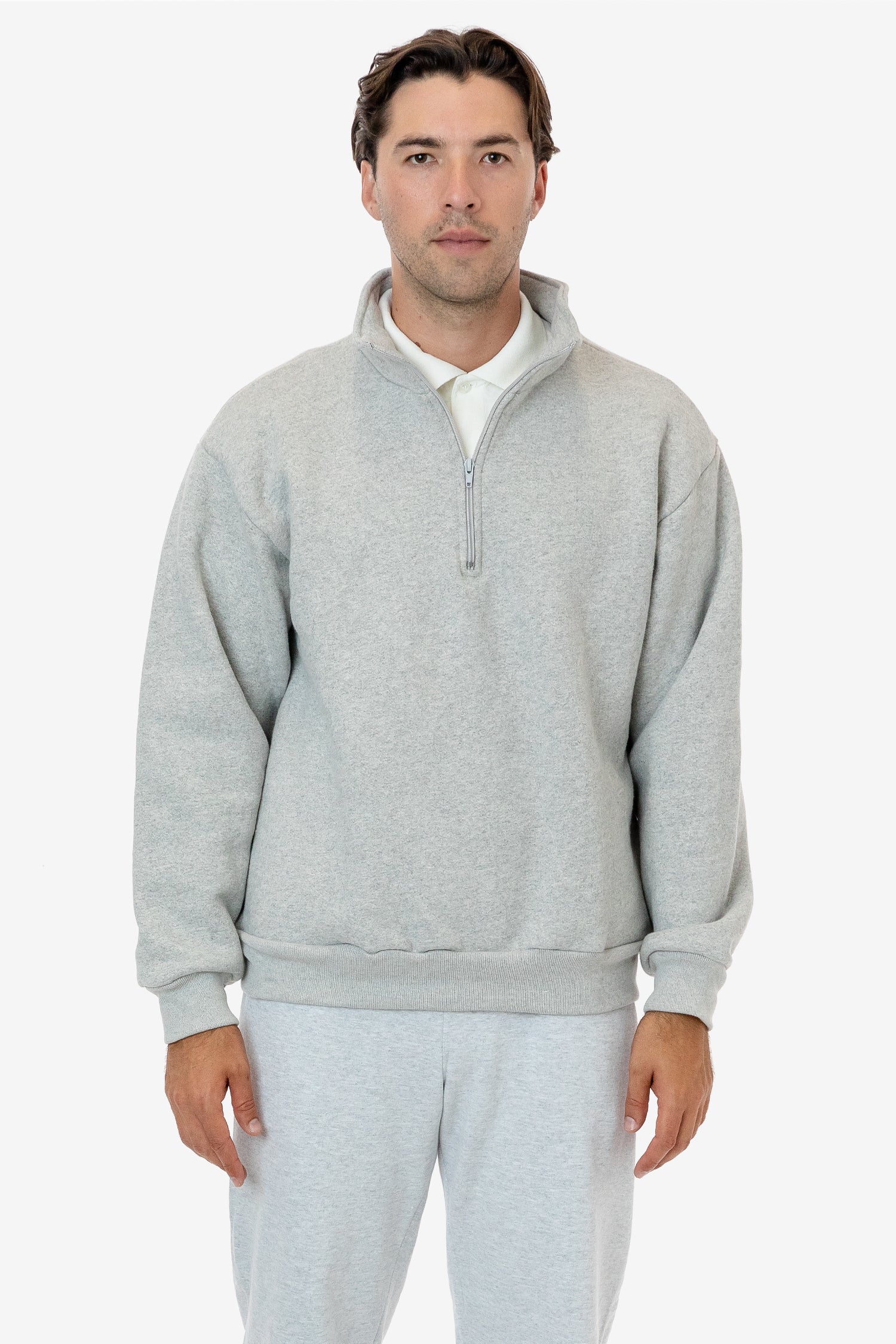 HFX428 - Unisex Heavy Fleece Half Zip Pullover (Piece Dye) - Image 2