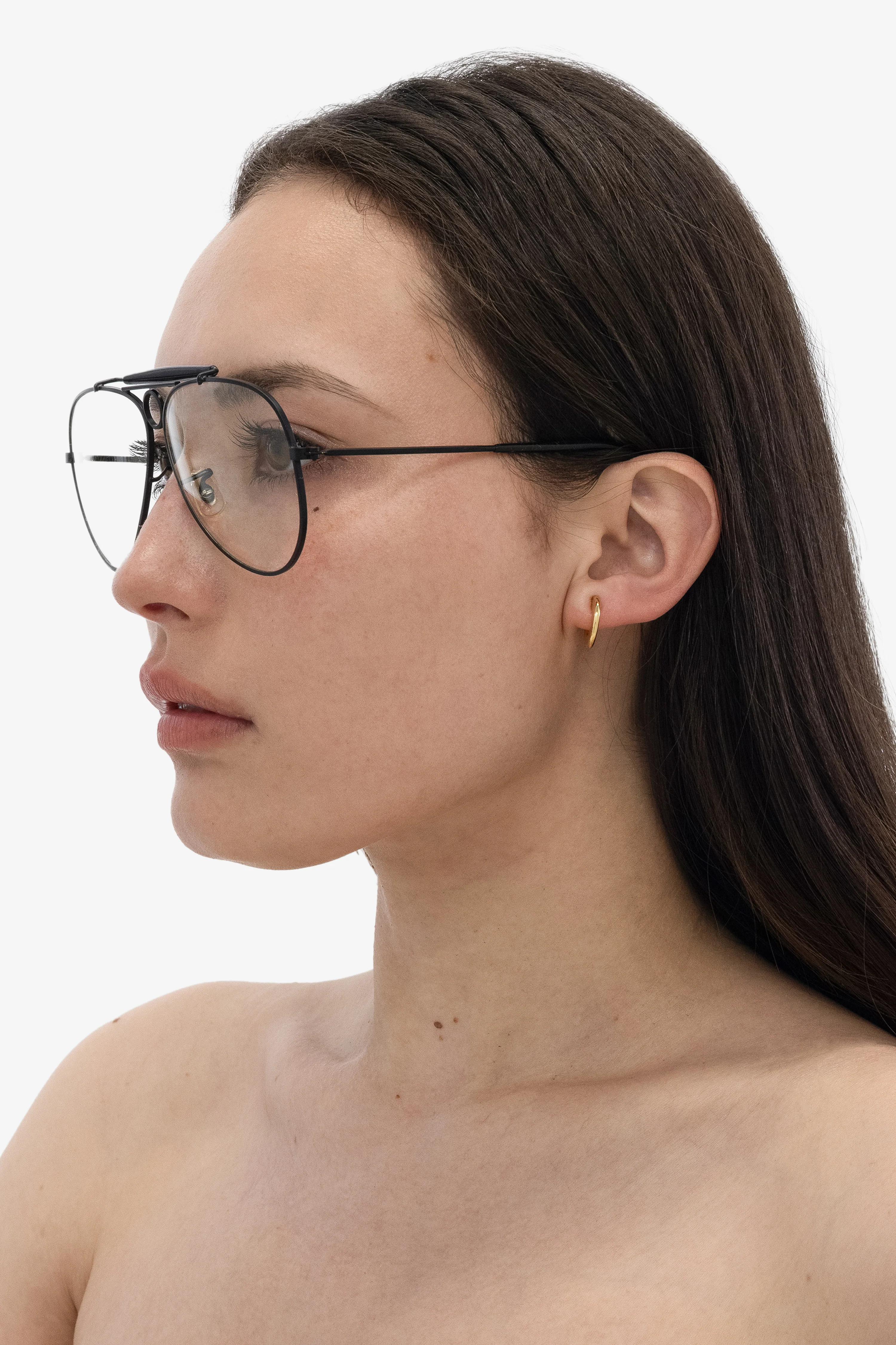 JWL105 - Flat Open Hoop Earrings - Image 5