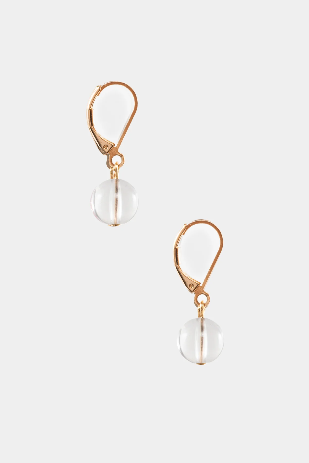 JWL10MM - 10mm Round Lucite Drop Earrings - Image 2
