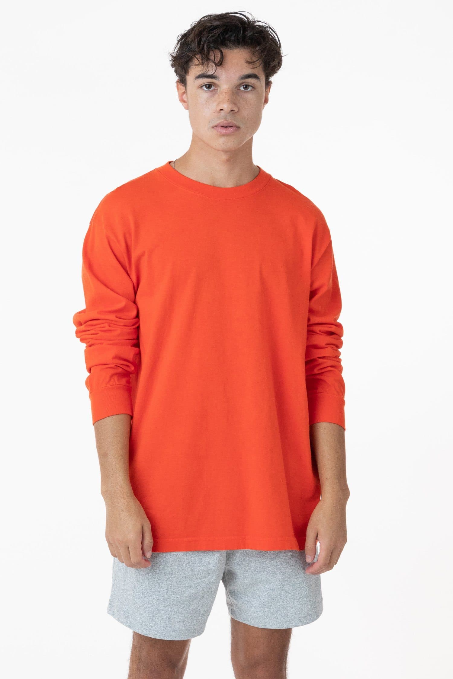 1807GD - 6.5oz Long Sleeve Garment Dye Crew Neck T-Shirt - Image 47