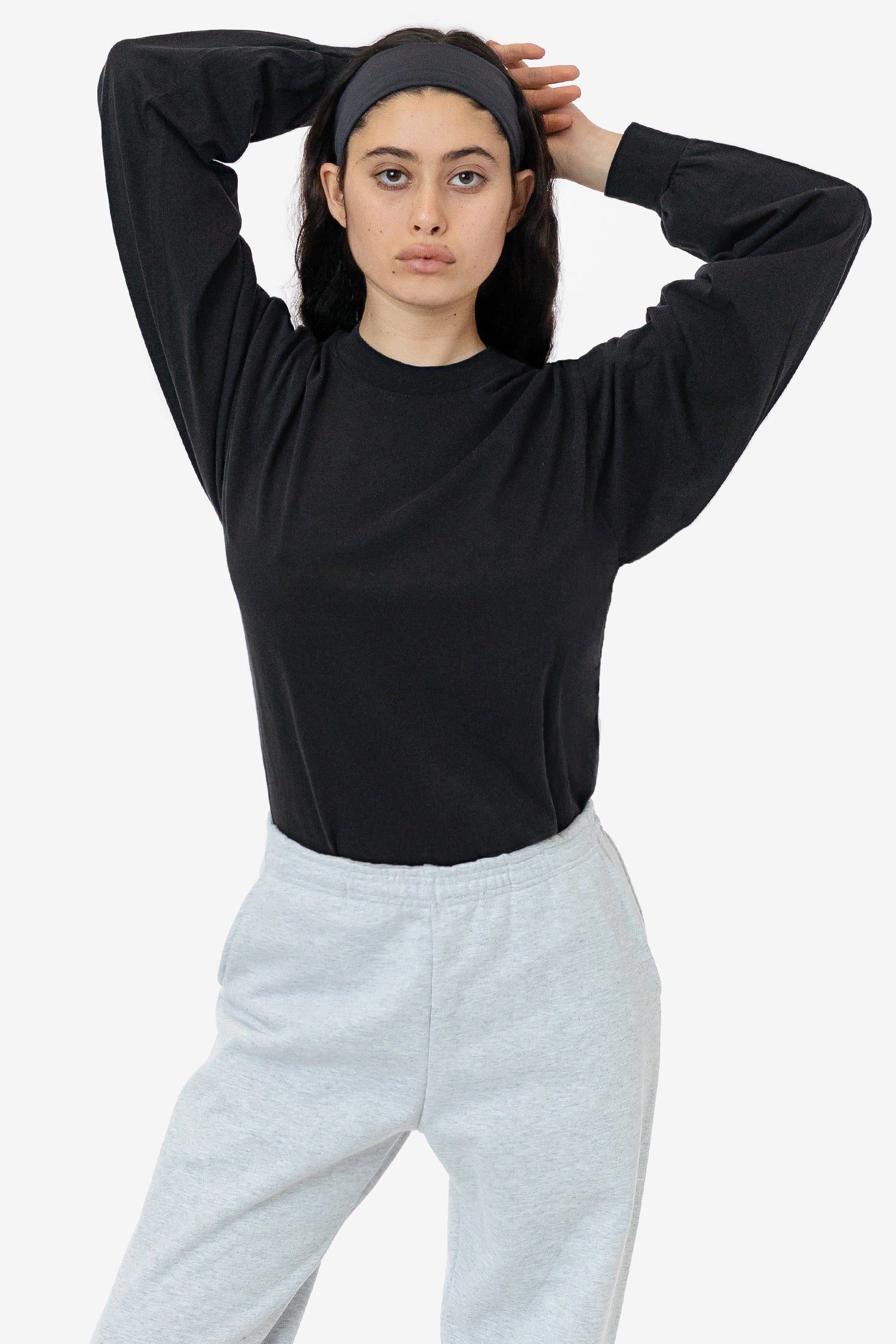 1807GD - 6.5oz Long Sleeve Garment Dye Crew Neck T-Shirt - Image 54