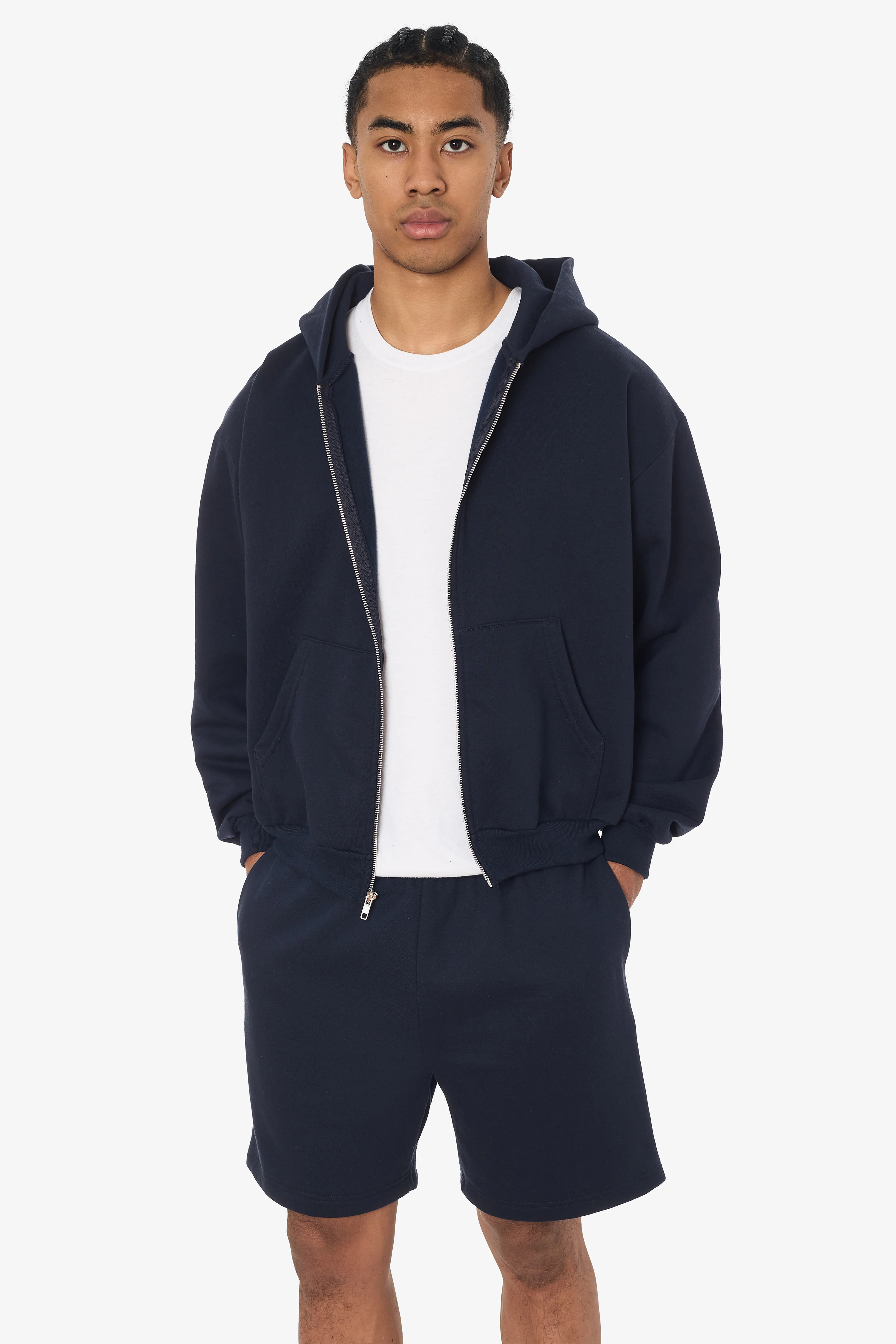 MWF02 - 10oz. Mid-weight Poly Cotton Fleece Sweat shorts - Image 11