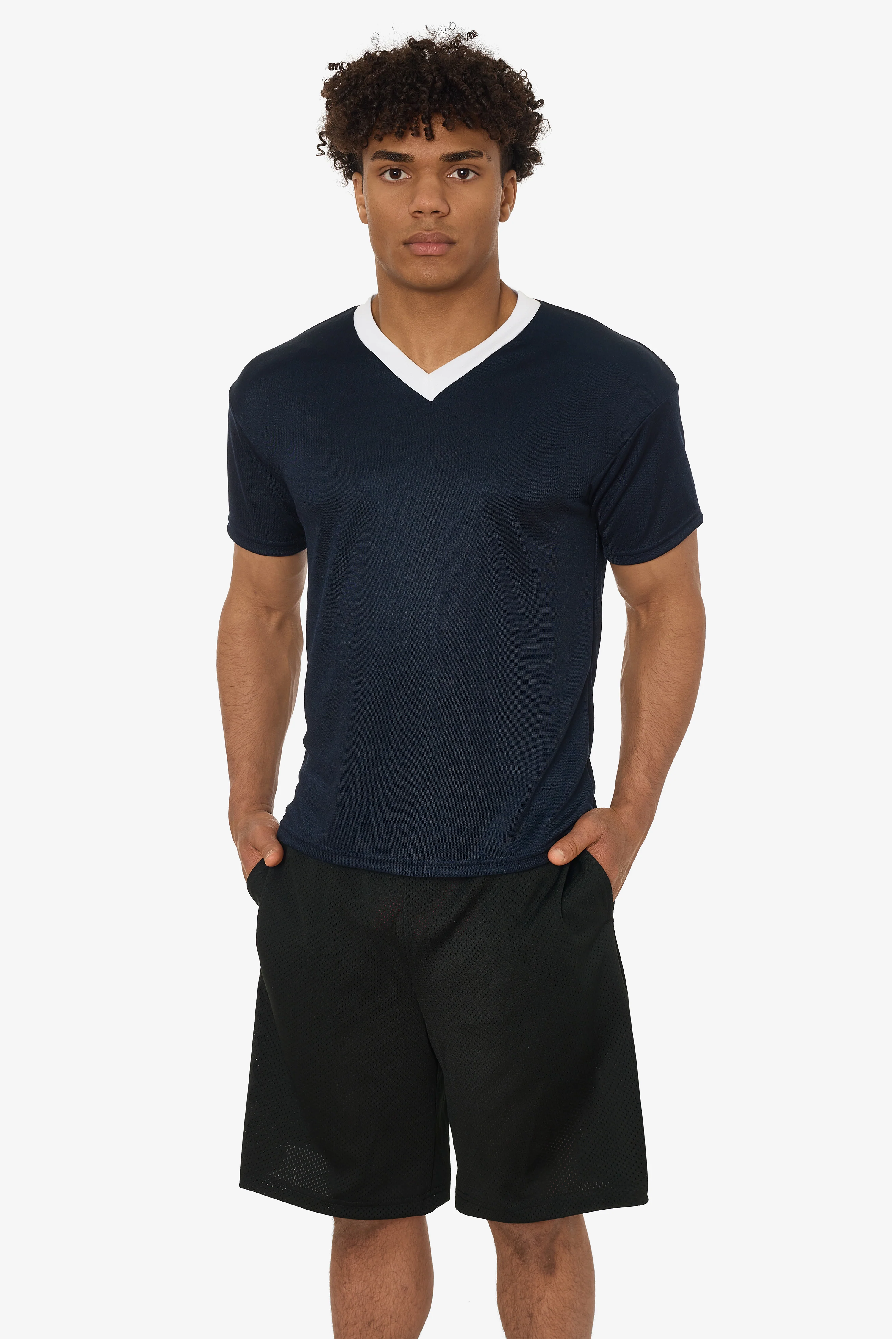 PPQ56 - Boxy Fit V-Neck Tee - Image 14