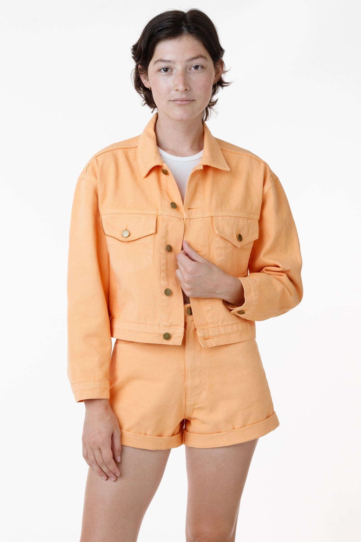 RBDW03GD - Garment Dye Cropped Bull Denim Jacket (Limited Edition) - Image 2