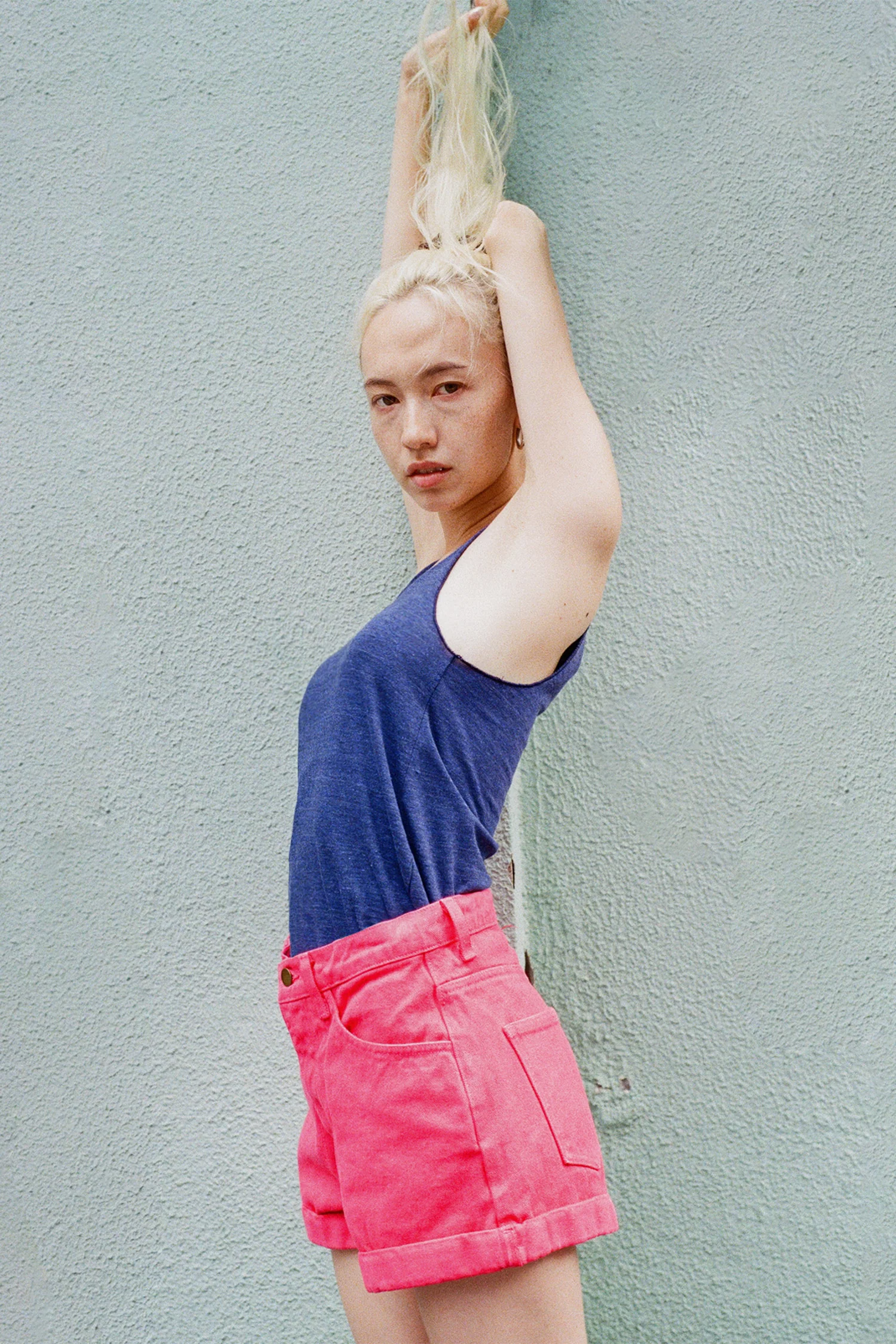 RBDW05GD - Bull Denim Garment Dye Cuff Short (Summer Color Edition) - Image 2