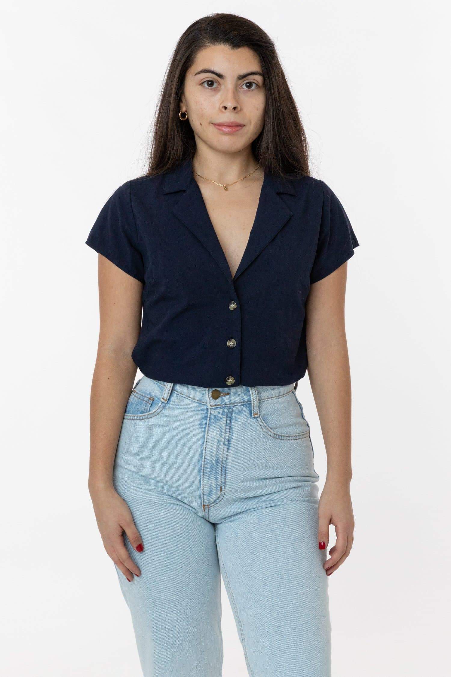 RCP345GD - Slim Fit Camp Collar Shirt - Image 2