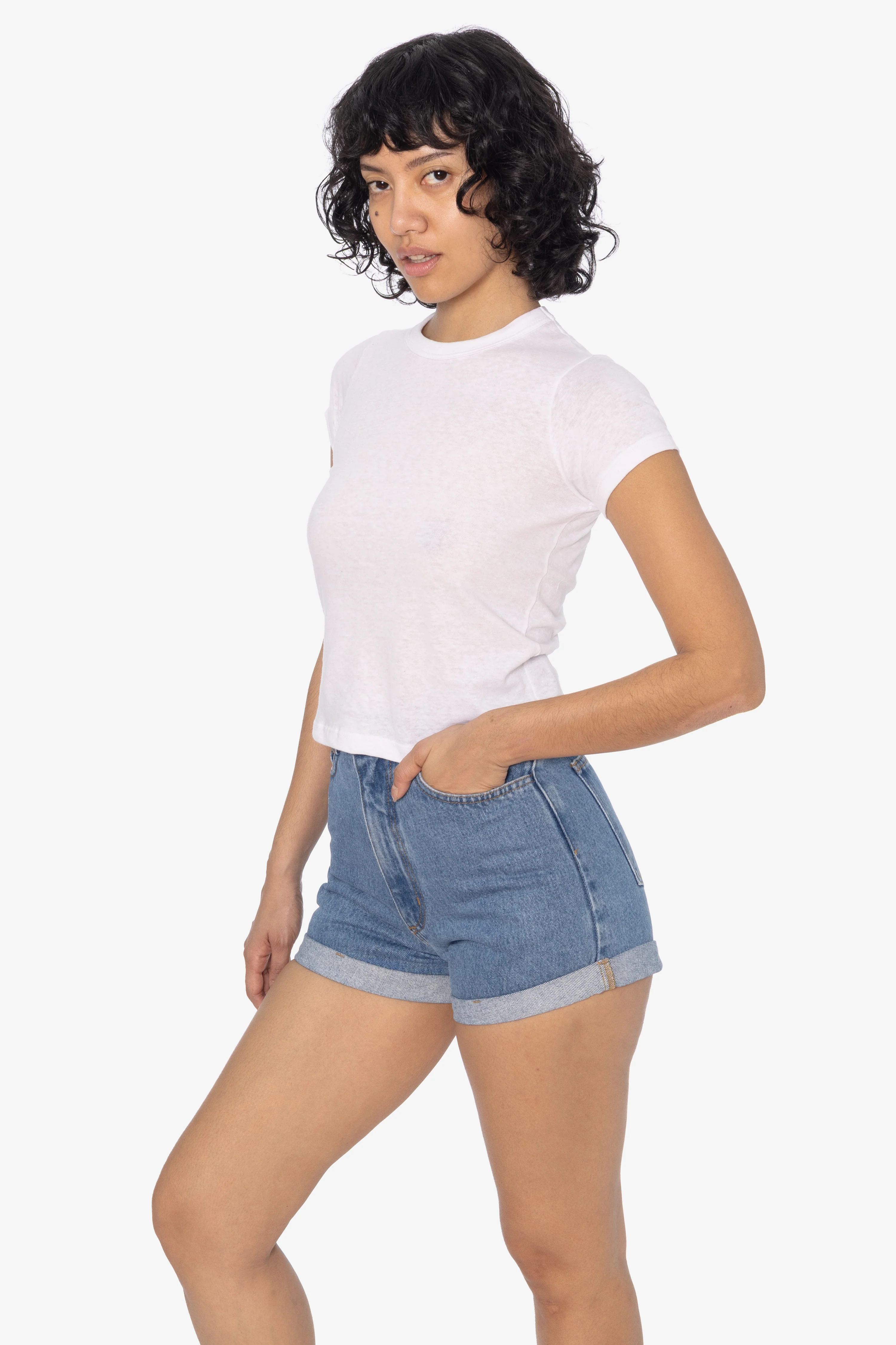 RDNW05 - Denim Loose Cuff Short - Image 2