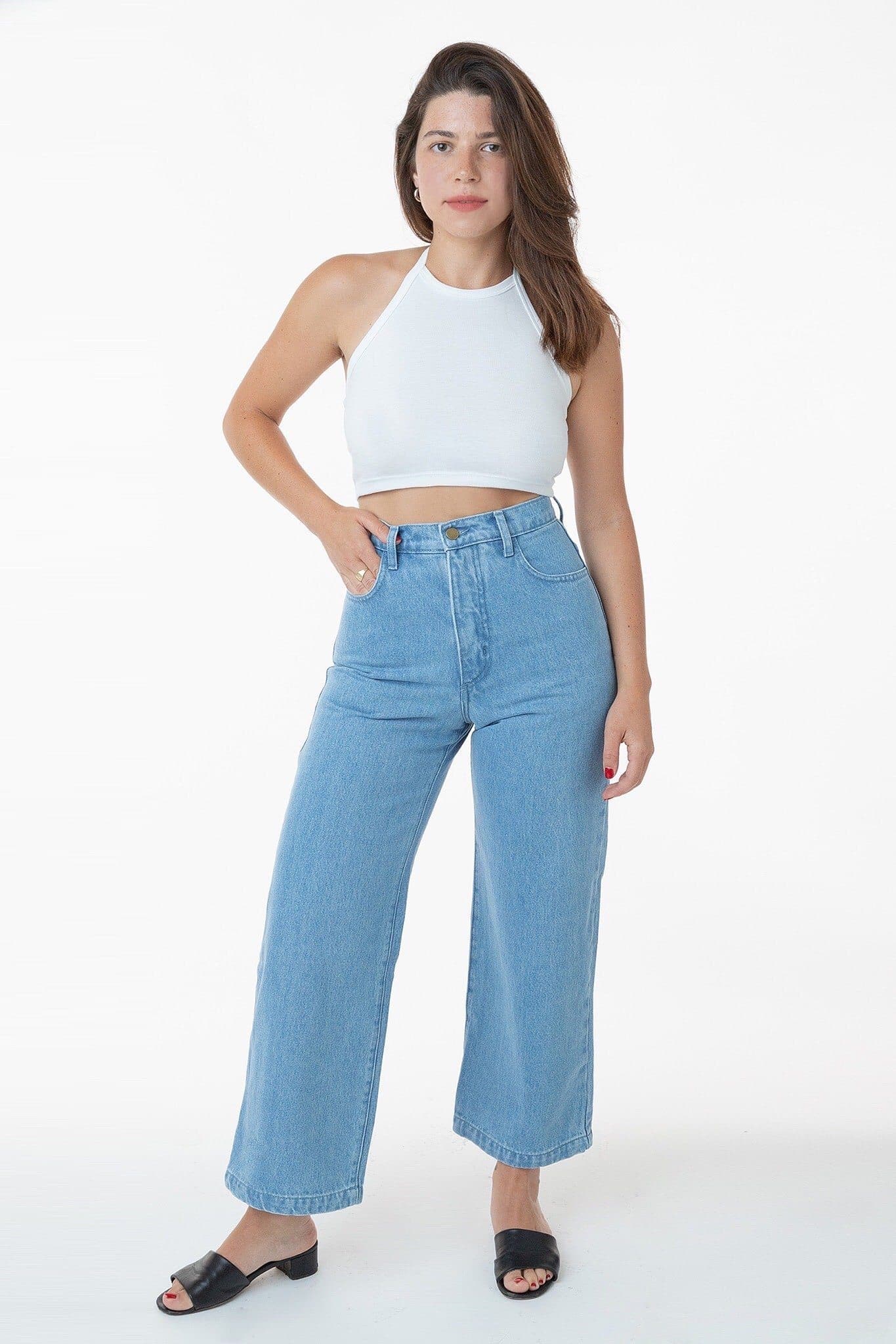 RDNW09 - High Waisted Wide Leg Denim Jean - Image 2