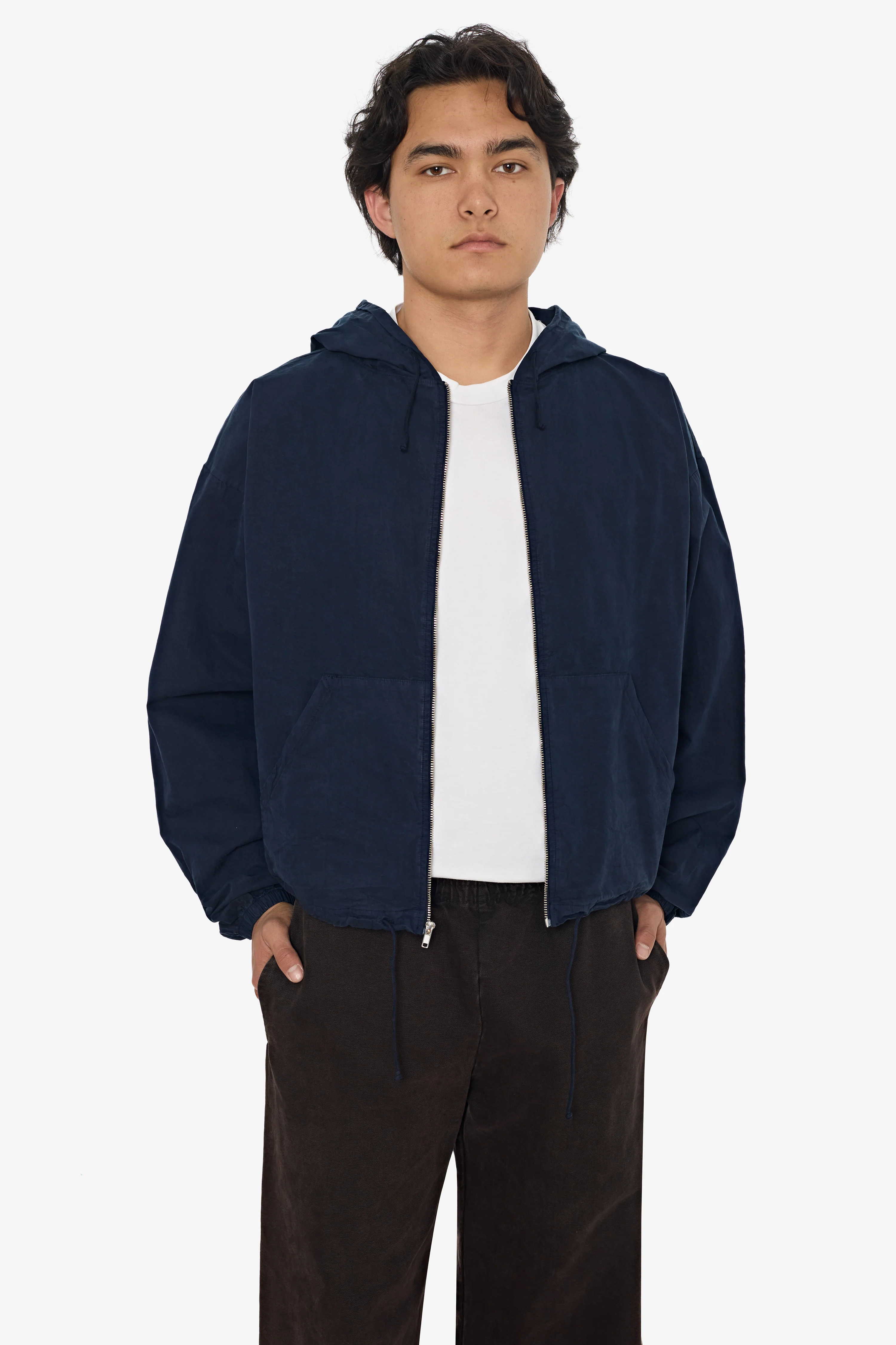 RJC410GD - Cotton Poplin Zip-Up Hooded Jacket - Image 2