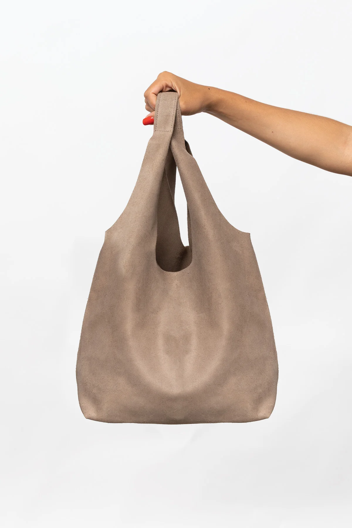 RLH3409 - Raw Suede Shopping Bag - Image 2
