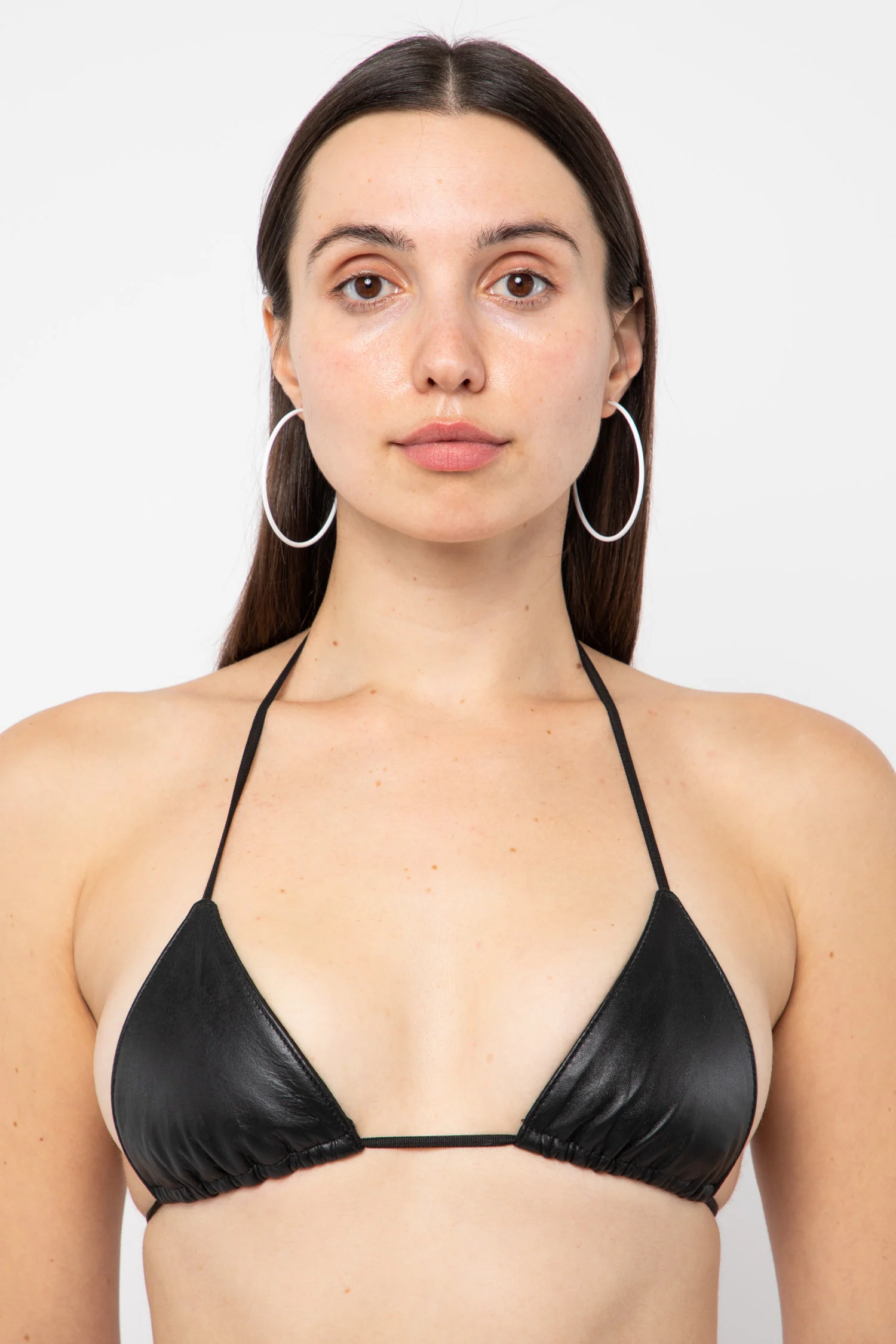 RLH3436 - Leather Nylon String Bikini Top - Image 58