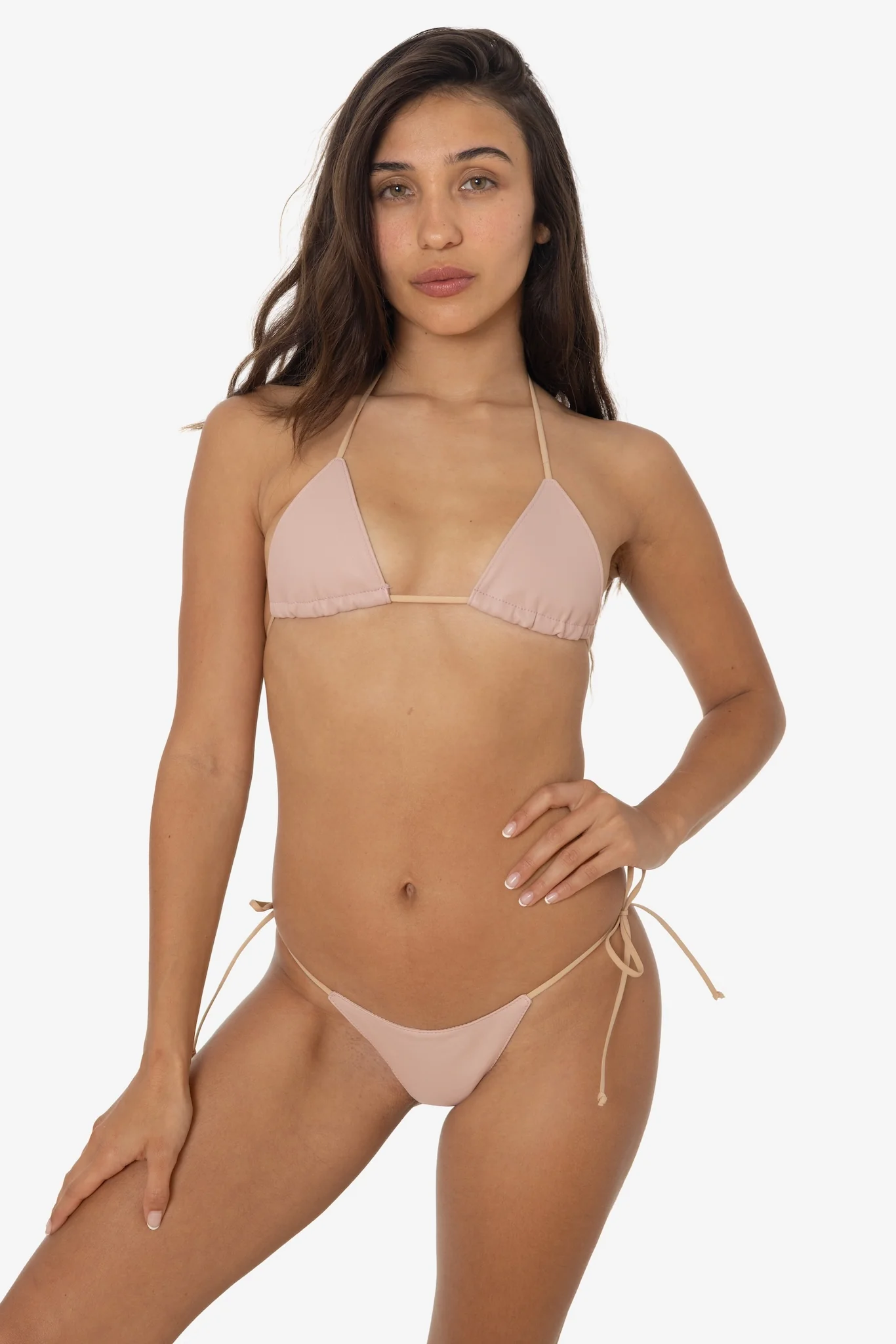 RLH3436 - Leather Nylon String Bikini Top - Image 79