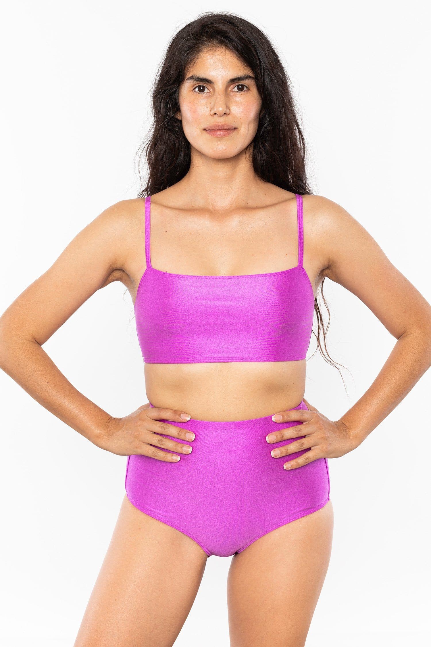 RNT075 - The Monochromatic Minimalist Crop Swim Top - Image 4