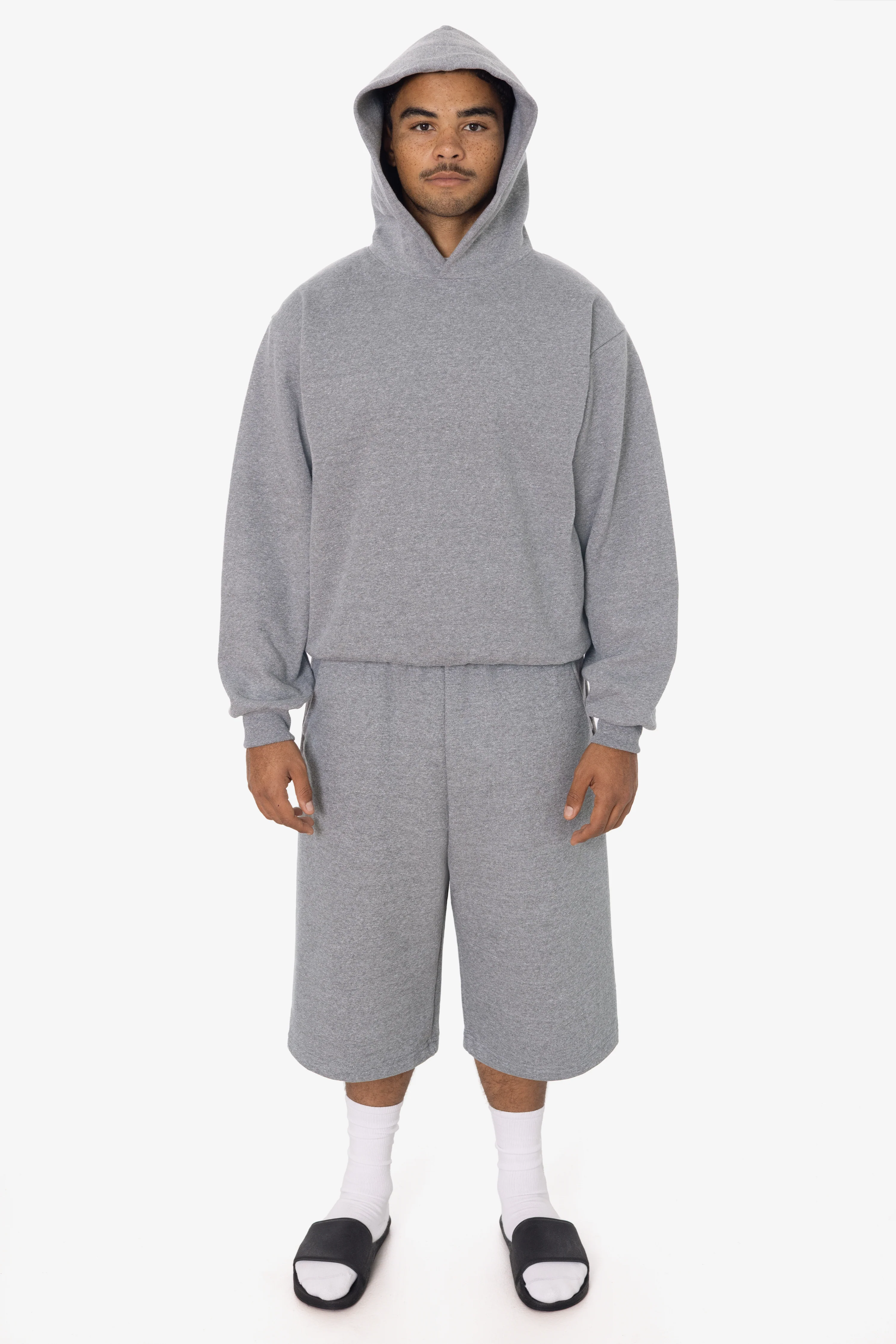 TRF42 - Triblend gabardine Fleece Extra Wide Mens shorts
